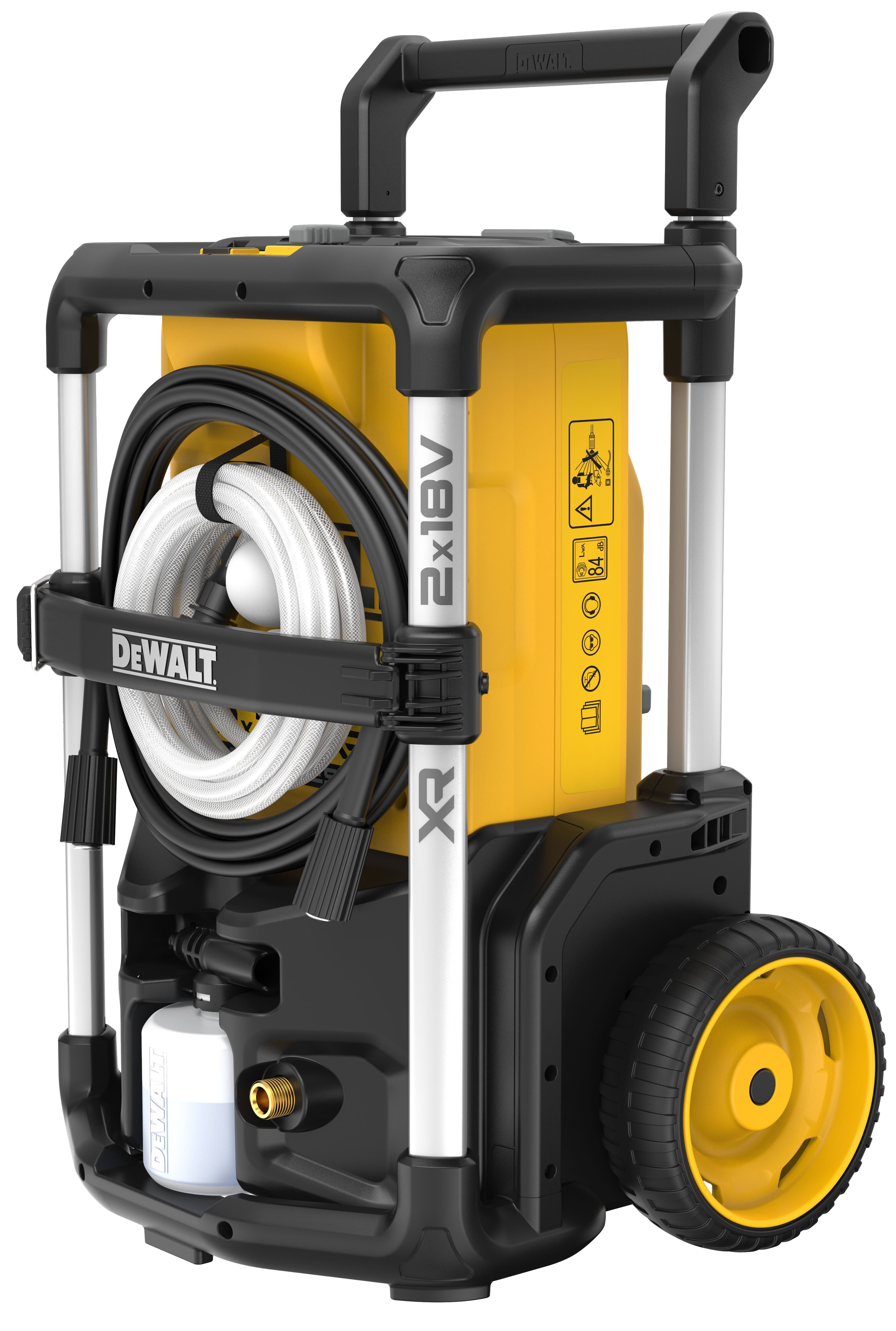 Аккумуляторная мойка высокого давления DEWALT DCMPW1600P1 2х18 В 110 бар 330 лч с АКБ 5 Ач и ЗУ DCMPW1600P1N-XJ 104280₽