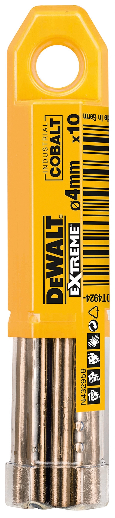 Сверло DEWALT DT4931 по металлу COBALT 5 52 x 86 x 46 мм 10 шт 5640₽