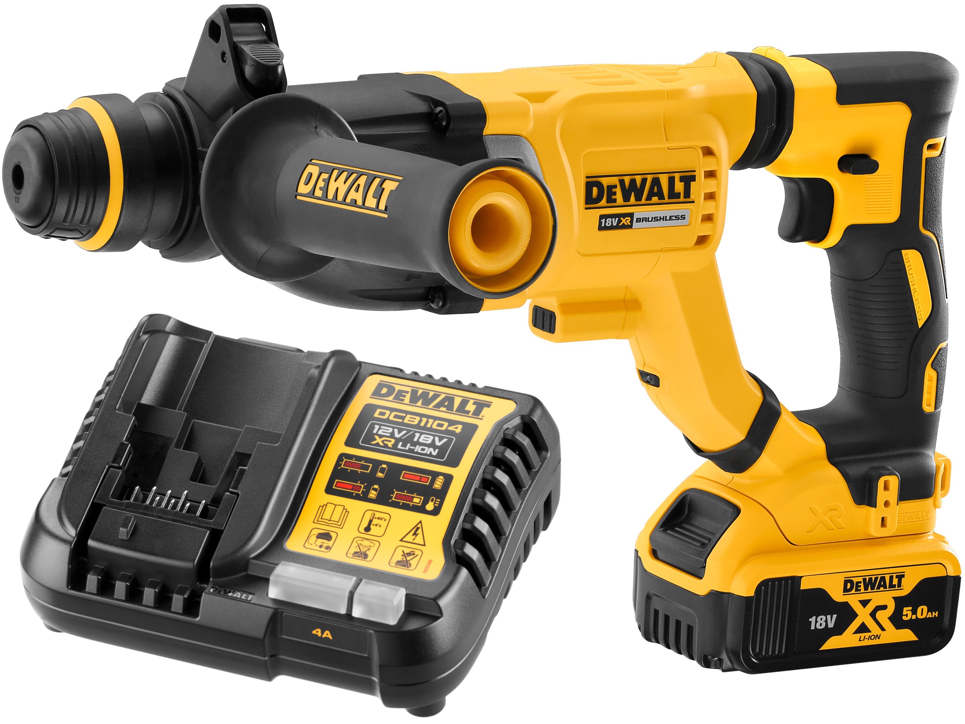 Аккумуляторный перфоратор DEWALT DCH263P1 18 В 3 Дж 4300 удмин с АКБ 5 Ач и ЗУ DCH263P1N-XJ 55520₽