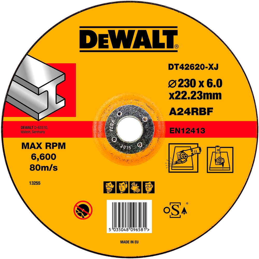 Круг обдирочный по металлу DEWALT DT42620, 230 x 6 мм