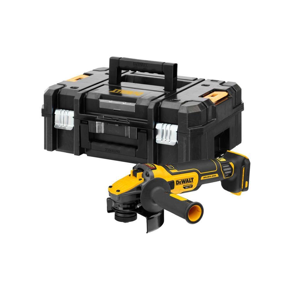 Купить DEWALT DCG409VSNT аккумуляторная угловая шлифмашина, 18 В, 125 мм,  9000 об/мин, без АКБ и ЗУ, в кейсе TSTAK. Цена на ДеВОЛТ ДСГ 409 ВСНТ в  официальном интернет-магазине DeWALT